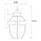 Z-Lite Westover 1 Light Outdoor Wall Sconce, Black & Clear Beveled 580XS-BK - alternate 7